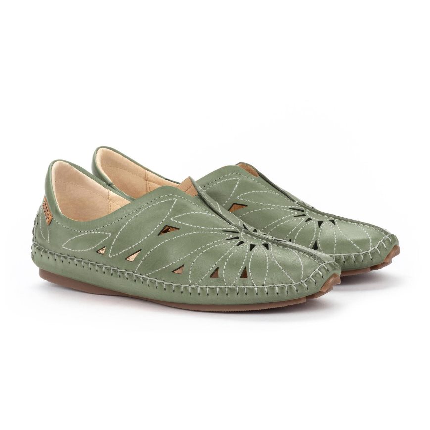 Women's Pikolinos JEREZ Moccasins Green | NZ T17850A